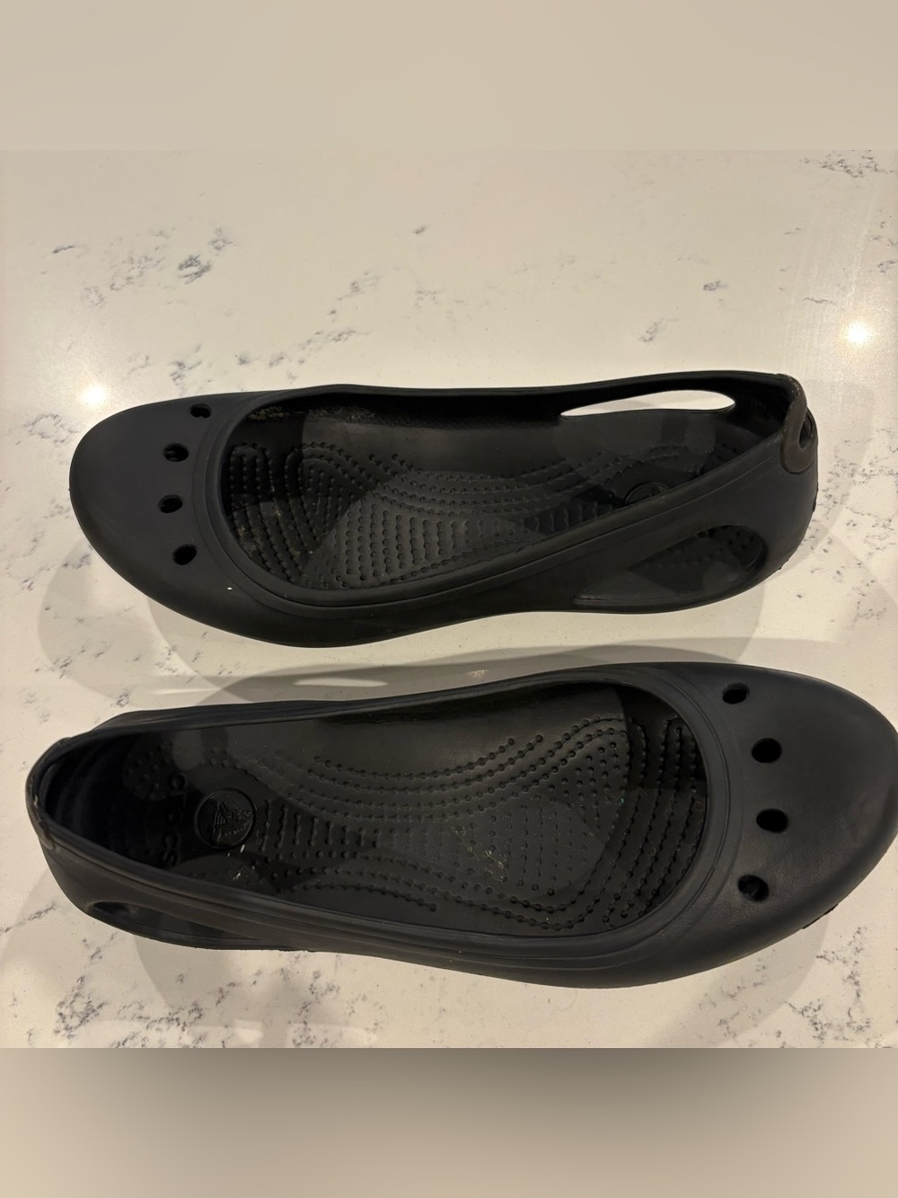 Crocs Kadee Black Ballet Flats Women's Size 8
